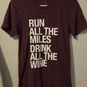 Runner's Maroon Graphic T-Shirt